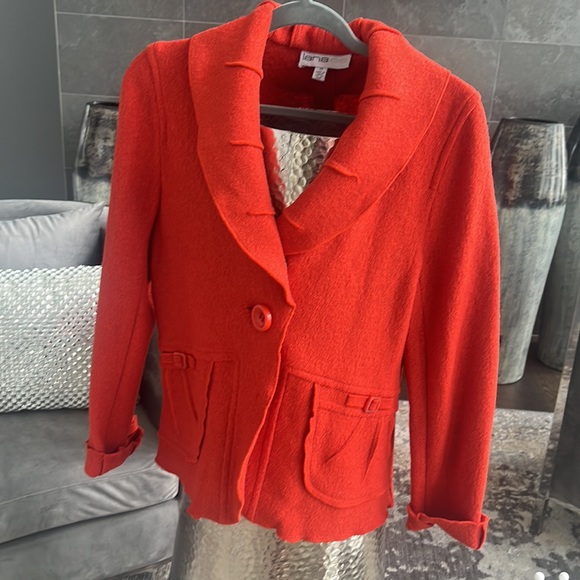 Lana Lee pumpkin spice coloured blazer jacket size 14 very pretty plus size - Picture 12 of 16